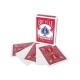 Bicycle 52 cartes faces blanches, dos rouge