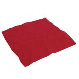 Foulard Rouge en soie 22 cm x 22 cm