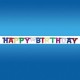 Happy Birthday Banner with attached letters