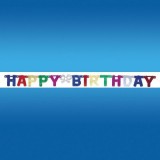 Happy Birthday Banner with attached letters