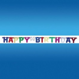 Happy Birthday Banner with attached letters