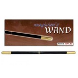 Magician's Pro Wand (Black with Brass Tips)