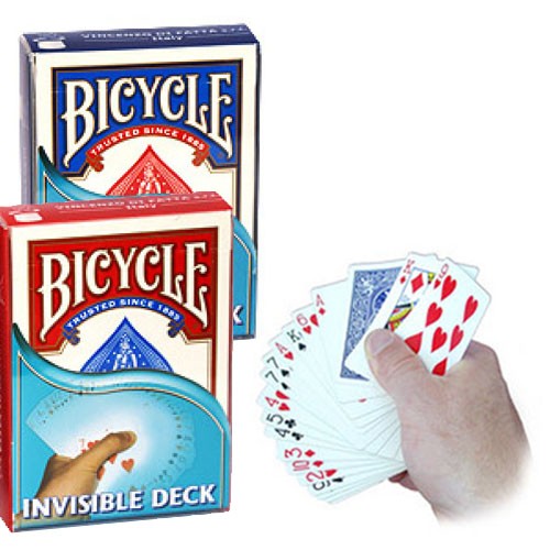 Jeu Bicycle 100% plastique rouge - CC Magique