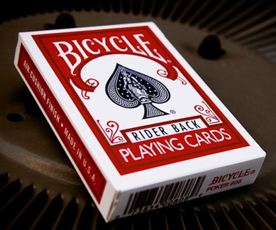 Bicycle Rider Back Rouge jeu de cartes ancien modele