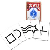 Cartes ESP Bicycle rouge avec 5 symboles