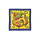 Foulard Soie Dragon Chinois 30 cm X 30 cm