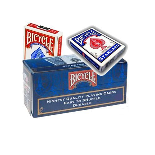6 Bleus / 6 Rouges Cartouche BICYCLE Ancien Modéle 